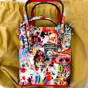 Christian Louboutin Cabata Mini Oh Xtian Patent leather purse.